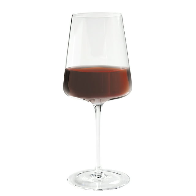 Clear Flared Red Wine Glass with Stem -4 Pcs Clear Flared Red Wine Glass with Stem -4 Pcs